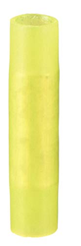 Butt Splice Connector, 12-10 AWG, YEL, PK50