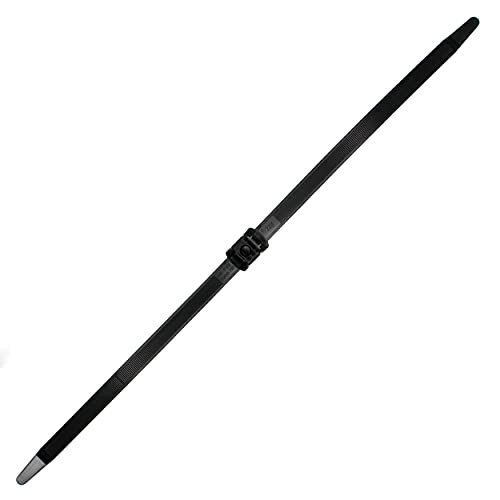 Hellermann Tyton DCT110HIRK2 115-00033 Dual Clamp Tie Black 19" 150 lb 1/4" Stud - 50 Pack