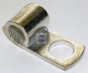 J675 Non-Insulated Flag Terminal for Wire Range 2 Stud Size 1/2, Metallic