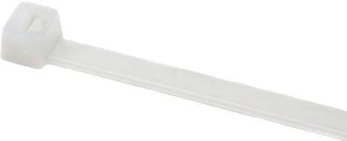 Hellermann Tyton T50I9M4 Standard Cable Tie, 12" Long, 50lb Tensile Strength, PA66, Natural (Pack of 1000)