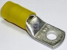BURNDY YAEV26-L Compression Lug Ring, AN-2/0 3/8IN Yellow