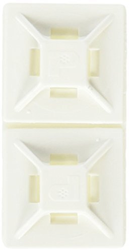 Panduit ABMM-A-D Cable Tie Mount, Adhesive Backed, 4-Way, ABS, 0.75 x 0.75, White (Pack of 500) by Panduit