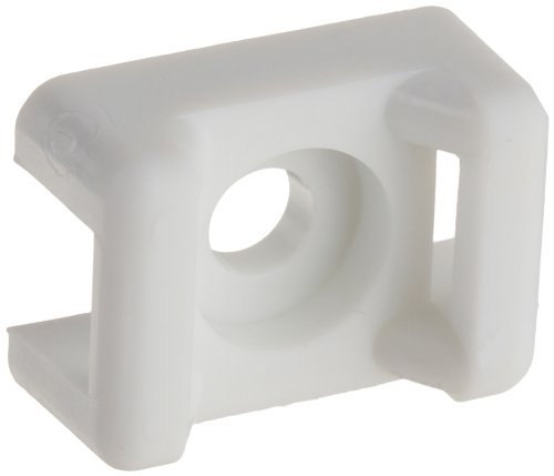 Hellermann Tyton CTM310C2 Cable Tie Mount, 0.2 Hole Diameter, 0.31 Max Tie Width, PA66, White (Pack of 100) by Hellermann Tyton
