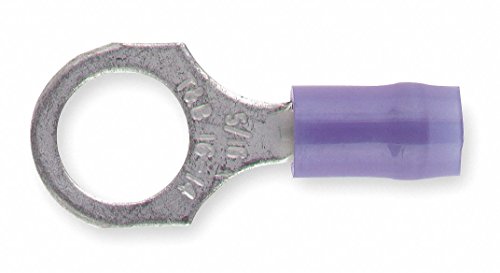 STA-KON Ring Terminal, Blue Nylon, Overlapped Seam, 18 to 14 AWG, 100 PK - pkg. of 100