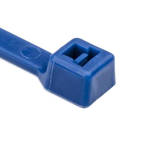 HellermannTyton 111-00718 High Temp Cable Tie, 15" Long, 50lb Tensile Strength, ETFE, Blue, 100/pkg