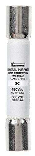 Eaton BUSSMANN 40A Time Delay Melamine Fuse with 480VAC/300VDC Voltage Rating; SC Series