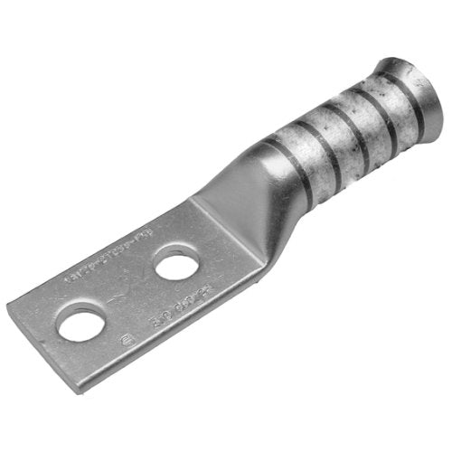 Burndy YAV4C-L Box Hylug Seamless Uninsulated Compression Ring Tongue Terminal, 0.55" Width, 1.37" Length, 1/4 Stud, Large (Pack of 20)