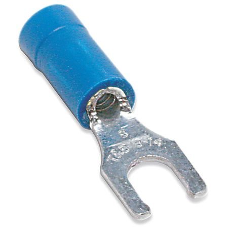 Fork Terminal, Lockng, 6 Stud, Blue, PK100