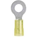 PN10-6R-L, Ring Terminal, 12 – 10 AWG, 6 Stud Size, Nylon Insulated, Standard Package. (25 Items)