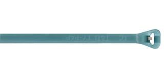 THOMAS & BETTS TYZ23M CABLE TIES, 4IN L, STRGTH 18LBS, AQUA