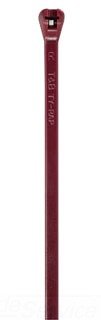 Thomas and Betts TYV523M Cable Tie, Fluoropolymer, 18 lb, 4", Maroon