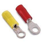 RAX23, Ring Tongue Terminal 24-26AWG Copper Yellow 16.76mm Electro Tin Bulk (25 Items)