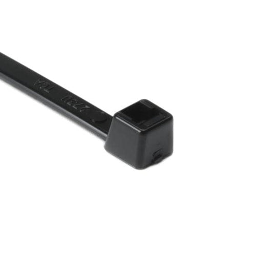 Hellermann Tyton T50R0M4 Standard Cable Tie, 8 Long, 50lb Tensile Strength, PA66, Black (Pack of 1000) by Hellermann Tyton