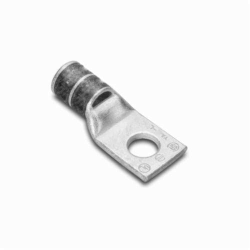 BURNDY HYLUG YA-L 1-Hole Compression Lug with Inspection Window, 2 AWG Copper Conductor, Die Code 10, 5/16 in Stud