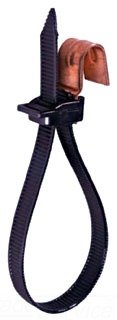 Thomas and Betts TYM5412X-S Cable Tie, UV Resistant Nylon, Stainless Steel, 200 lb, 12", Black