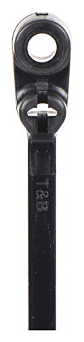 Cable Tie, Mountable, 7.8 in, Black, PK1000