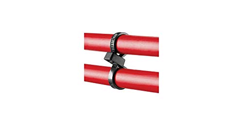 Panduit PLB2S-M30 Pan-Ty Double Loop Cable Tie, Standard, 7.6-Inch Length, Heat Stabilized Nylon 6.6, Black (1,000-Pack)