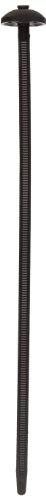 Hellermann Tyton 132-00010 Button Head Tie, 105lb, 9.6" Long, Max Bundle Diameter 2.6", PA66HSUV, Black (Pack of 50)