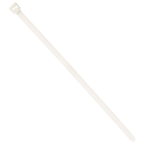 Panduit PRT2S-C Pan-Ty Releasable Cable Tie, Nylon 6.6, Standard Cross Section, Plenum-Rated, Curved Tip, 50lbs Min Tensile Strength, 1.88" Max Bundle Diameter, .052" Thickness, .190" Width, 7.4" Length (Pack of 100)