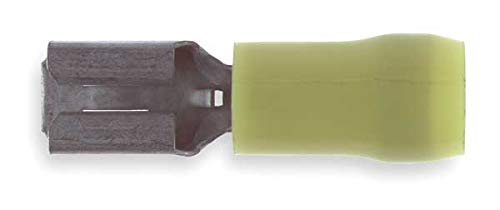 Female Disconnect, Yellow, 12to10AWG, PK50
