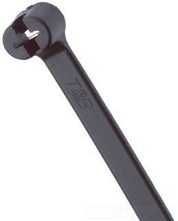 Thomas and Betts TR TY242MX CABLE TIE 30LB 8" UV BLK (Pack of 1000)