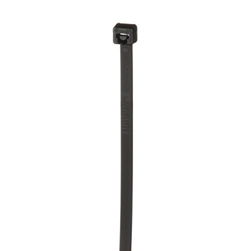 Panduit PLT3S-M100 Cable Tie, Standard, Weather Resistant Polypropylene, 11.5" Length, Black (1,000-Pack)