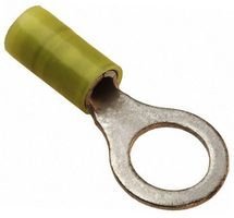 MOLEX 19073-0236 TERMINAL, RING TONGUE 3/8IN CRIMP YELLOW (100 pieces)