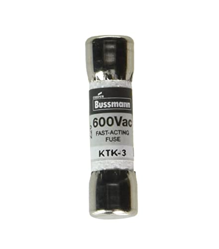 COOPER BUSSMANN KTK-3 Fuse, 3A, 600V, Fast Acting
