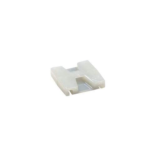 Thomas & Betts TC5342A Cable Tie 2-Way Mounting Base 1x1" Natural Nylon 6.6 Adhesive Mounting- For Use with Cable Ties Up to 50 lbs (100 Pack)