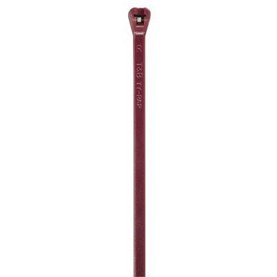 Thomas & Betts TYV525M Cable Tie, Fluoropolymer, 50 lb, 7", Maroon