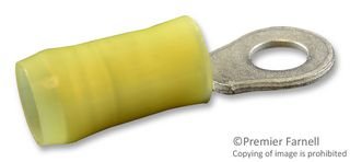 TE CONNECTIVITY / AMP 36161 TERMINAL, RING TONGUE, #10, CRIMP YELLOW (1000 pieces)