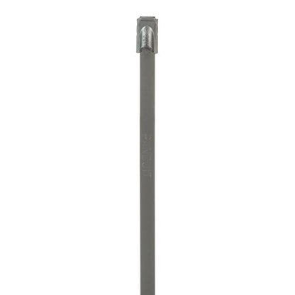 Panduit MLT1S-CP Stainless Steel Cable Tie, Standard, 1-Inch Bundle, Stainless Steel Type 304 (100-Pack)