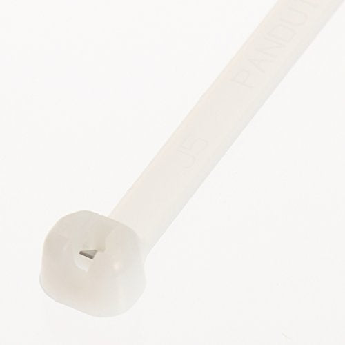 Panduit BT8LH-L Dome-Top Barb Ty Cable Tie, Nylon 6.6, Light-Heavy Cross Section, Plenum-Rated, Straight Tip, 120lbs Min Tensile Strength, 8" Max Bundle Diameter, 0.065" Thickness, 0.275" Width, 27.5" Length (Pack of 50)