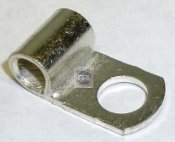 F273 Non-Insulated Flag Terminal Wire Range 4, 3 Stud Size 3/8"