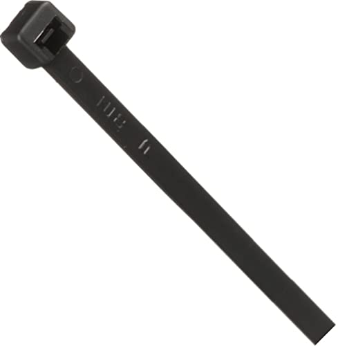 Panduit PLT2I-M0 Locking 8" (203mm) Length Cable Tie, Black For Use With GTS-E, GS2B-E, PTS, PPTS and STS2; Made of Weather Resistant Nylon 6.6; Come in Packages of 1000