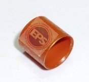 MS21980-232 GSC232 Outer sleeve Bronze Grounding Connector for shielded and coaxial cables, Inner Diameter .232, Length 1/4 inch, Orange, Military Specified (PRICE IS PER 100 PIECES)