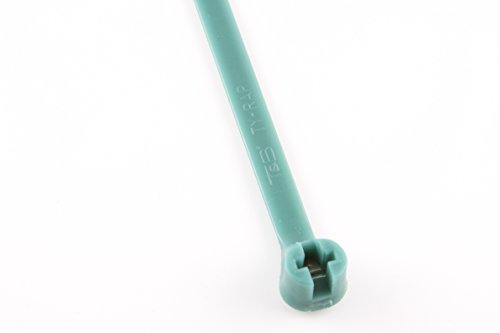 High-Temperature 13.4", 120 lb. Blue TYZ27M Tefzel T&B Ty-Raps - (pack of 100)