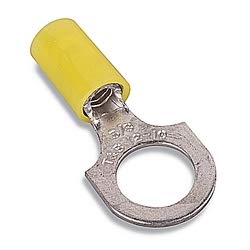 THOMAS & BETTS | RC10-10 Copper, Tin Plated Yellow Nylon Insulated Ring Terminal (Pack of 100)