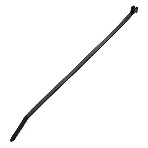 Panduit BT4M-M0 Cable Tie, Metal Barb, Miniature, Weather Resistant Nylon 6.6, 14.2-Inch Length, Black (1,000-Pack)