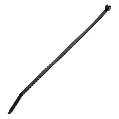 Panduit BT4M-M0 Cable Tie, Metal Barb, Miniature, Weather Resistant Nylon 6.6, 14.2-Inch Length, Black (1,000-Pack)