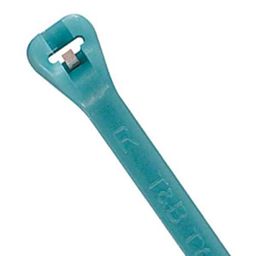 3.6" L Miniature Cable Tie Aqua PK 100
