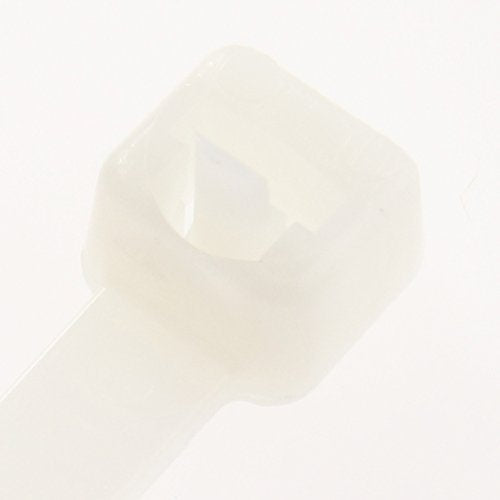 Panduit PRT2S-C Pan-Ty Releasable Cable Tie, Nylon 6.6, Standard Cross Section, Plenum-Rated, Curved Tip, 50lbs Min Tensile Strength, 1.88" Max Bundle Diameter, .052" Thickness, .190" Width, 7.4" Length (Pack of 100)