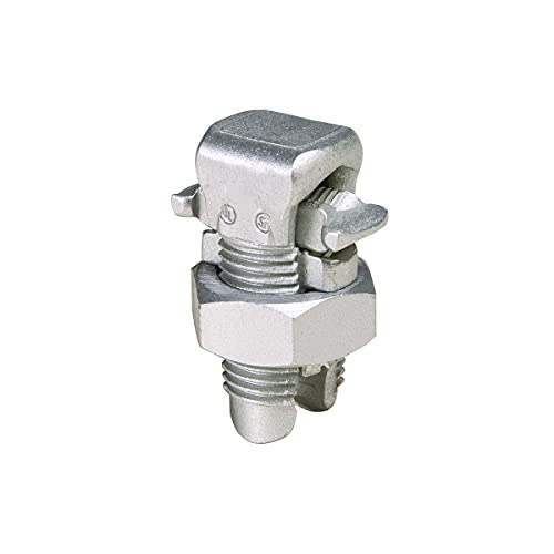 Burndy Split-Bolt Connector, Tin-Plated Aluminum, Min. Tap Conductor w/1 Max. Main (AWG) 8 sol - KSA4, (Pack of 2)