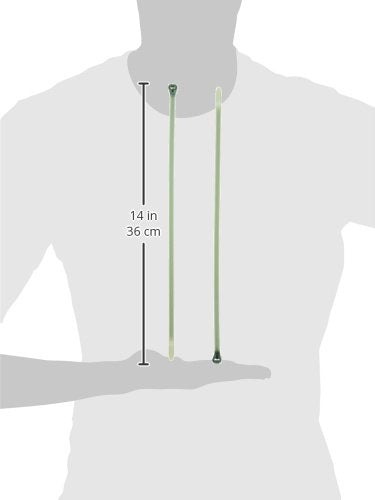 Thomas & Betts TYZ527M Cable Tie, Radiation Resistant Fluoropolymer, 120 lb, 13", Aqua