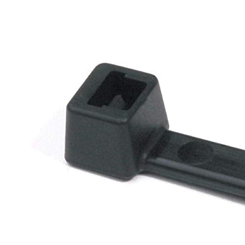 Hellermann Tyton T40R0M4 Standard Cable Tie, 8.3" Long, 40lb Tensile Strength, PA66, Black (Pack of 1000)
