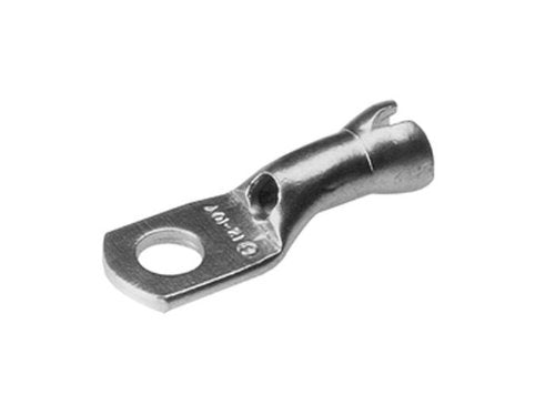 Burndy YAV14-H Box Hylug Seamless Uninsulated Compression Ring Tongue Terminal with Shroud, 20-14 Wire Range, 0.31" Width, 0.95" Length, 8-10 Stud Size (Pack of 100)