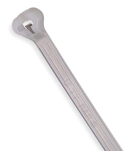 Tyrap Cable Tie, Nylon 6/6, Natural, Indoor, Tensile Strength: 30 lb - TY242M