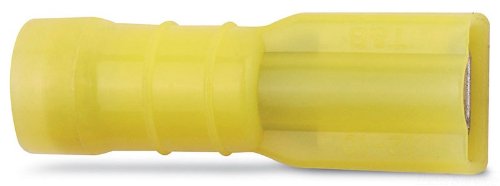 Stakon 10RC-2577 Female Disconnect, Fully Nylon Insulated, 1.04-Inch Length by 0.38-Inch Width, Yellow, 50-Pack