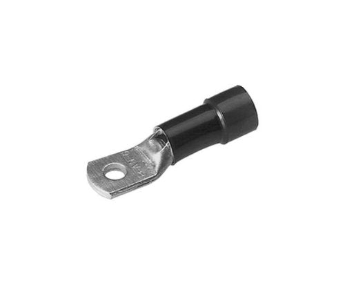 Burndy YAEV8C-H Insulug Nylon Insulated Ring Tongue Terminal, 8 Wire Range, 0.41" Width, 1.54" Length, 8-10 Stud Size