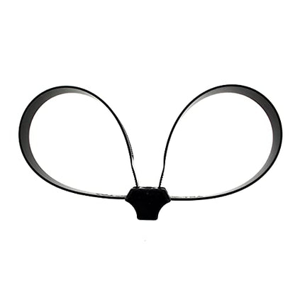 Hellermann Tyton DCT110HIRK2 115-00033 Dual Clamp Tie Black 19" 150 lb 1/4" Stud - 50 Pack